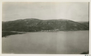 Image: view of Nain from mountain opposite
